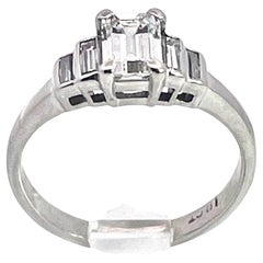18K White Gold 5 stone Diamond Ring