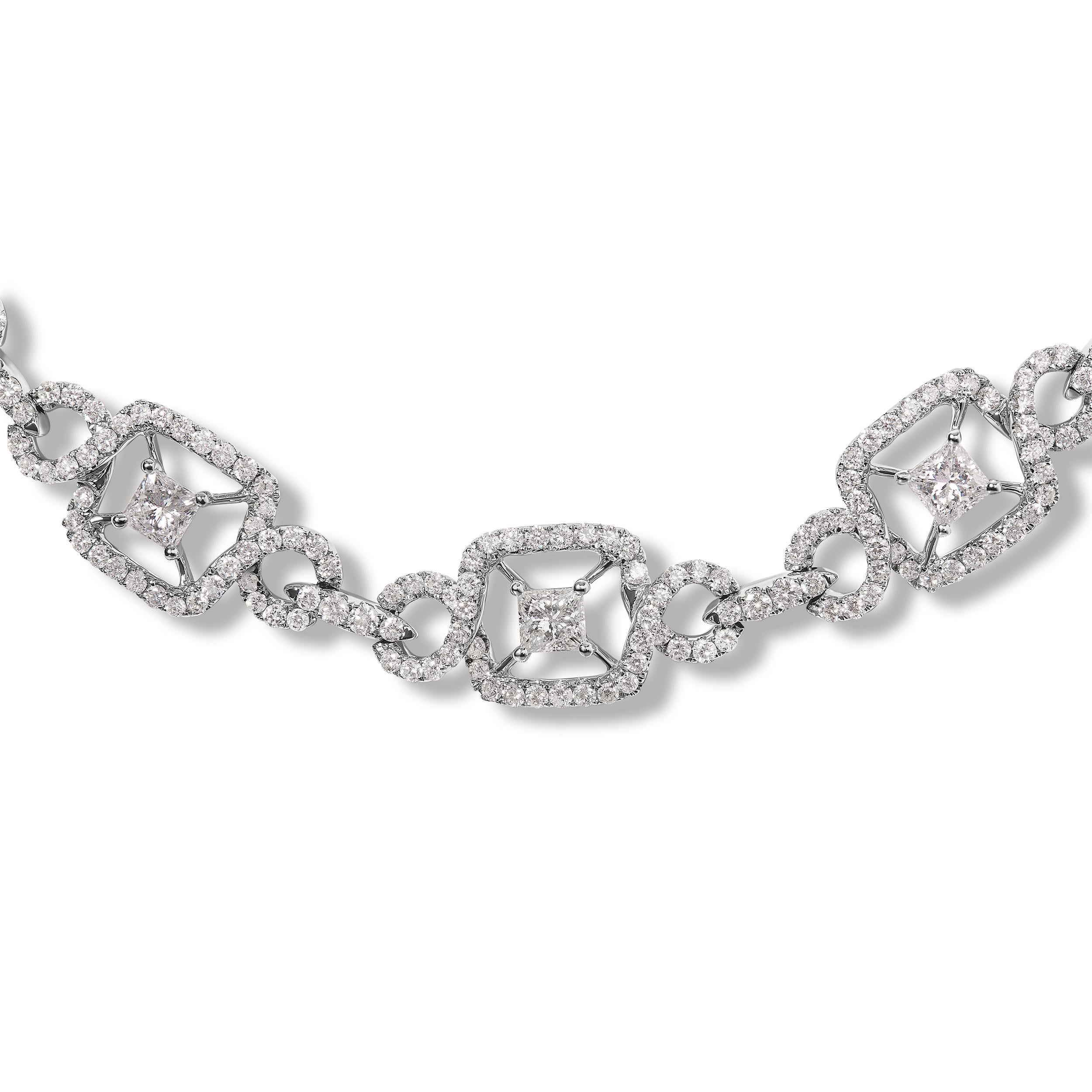 Introducing an exquisite masterpiece that will leave you breathless - an 18K White Gold 