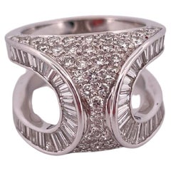 Anillo de Diamantes de Oro Blanco de 18k de 5.00ctw