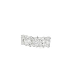 18k White Gold 5.04ctw 5 Stone Diamond Wedding Band