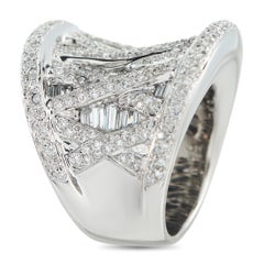 18K White Gold 5.0ct Diamond Ring MF15-122325