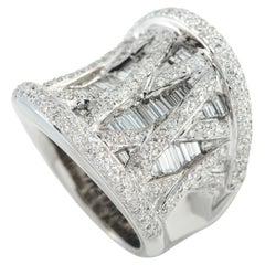 18K Weißgold 5,0ct Diamant Ring MF15-122325