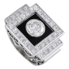 18 Karat Weißgold 5,28 Karat Diamantring MF16-100224