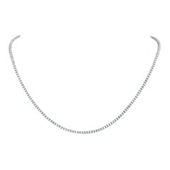 Collar Tenis Diamantes Oro Blanco 18K 5.39ct MF09-072225