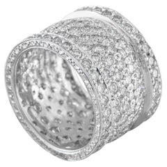 Anillo de diamantes de oro blanco de 18 quilates de 5,50 ct MF13-021926