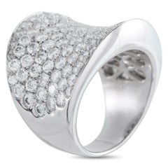 Anello in oro bianco 18 carati con 5,60 carati di diamanti MF14-020426