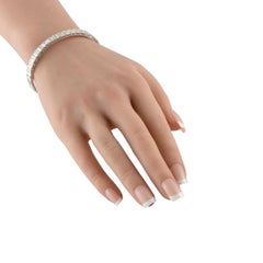 18K White Gold 5.90ct Diamond Bracelet