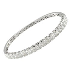 Bracciale con diamanti in oro bianco 18 carati da 5,90 carati
