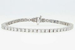 18K White Gold 6 Carat Diamond Tennis Bracelet