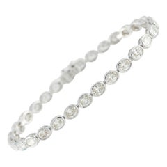 18K White Gold 6.25ct Diamond Bracelet ALB-20278