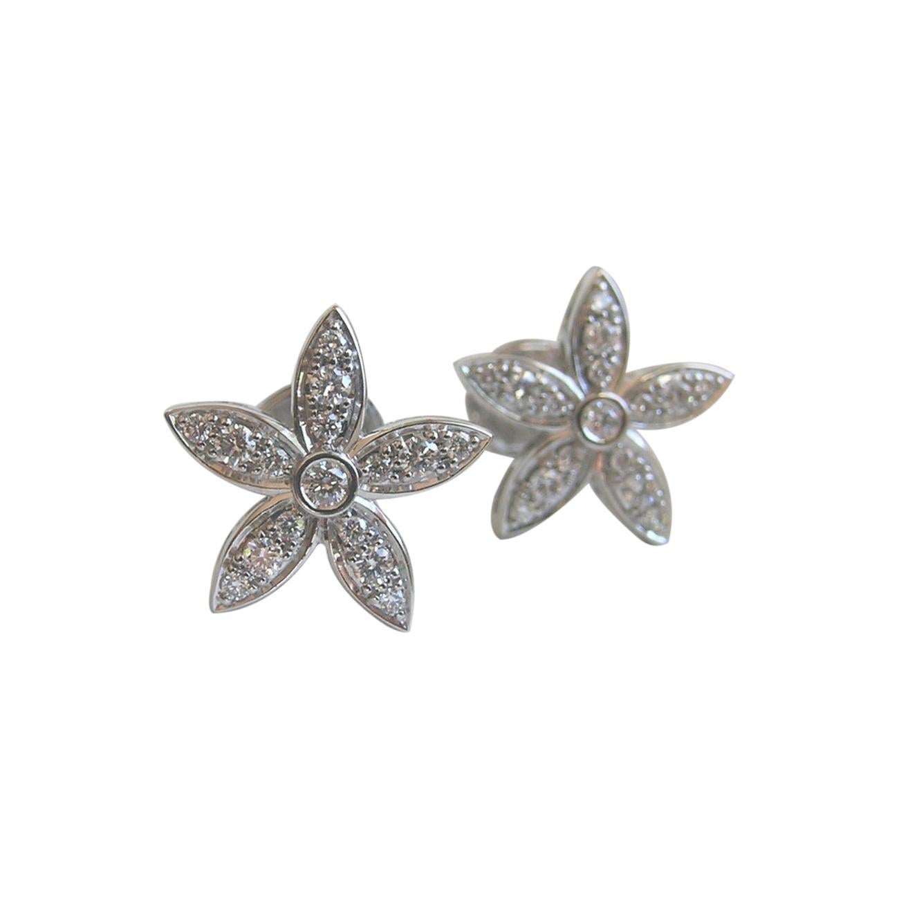 Flower Diamanté Earrings