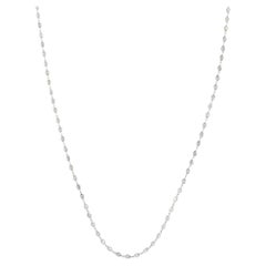 Collar de diamantes de oro blanco de 18 quilates de 7,10 ct