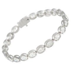Pulsera de diamantes de 7,25 ct en oro blanco de 18 quilates ALB-20428