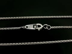 18k White gold 7.29ct Peach Orange Moonstone w/ Diamond Halo Pendant Necklace