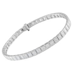 18K White Gold 7.40ct Diamond Bracelet ALB-20297-1