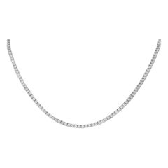 Collar Tenis Oro Blanco 18K 8.06ct Diamantes MF06-070225