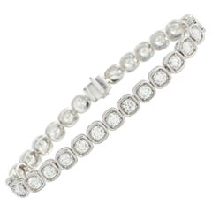 18k White Gold 8.0ct Diamond Bracelet ALB-20136-2