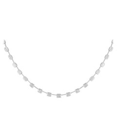 Collier en or blanc 18 carats avec diamants 8,15 carats