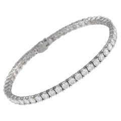 18K Weißgold 8,61ct Diamant-Tennis-Armband