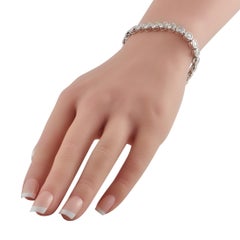 Bracciale con diamanti in oro bianco 18 carati ALB19674-1