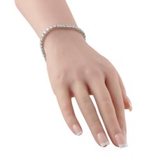 Bracciale tennis in oro bianco 18 carati con diamanti da 9,25 carati MF01-041626