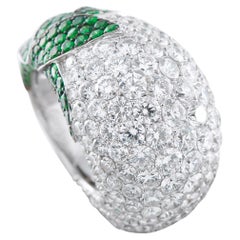 18K White Gold 9.50ct Diamond and Sapphire Ring MF18-020926