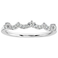 18K White Gold Agnes Diamond Ring '1/16 Ct. tw'