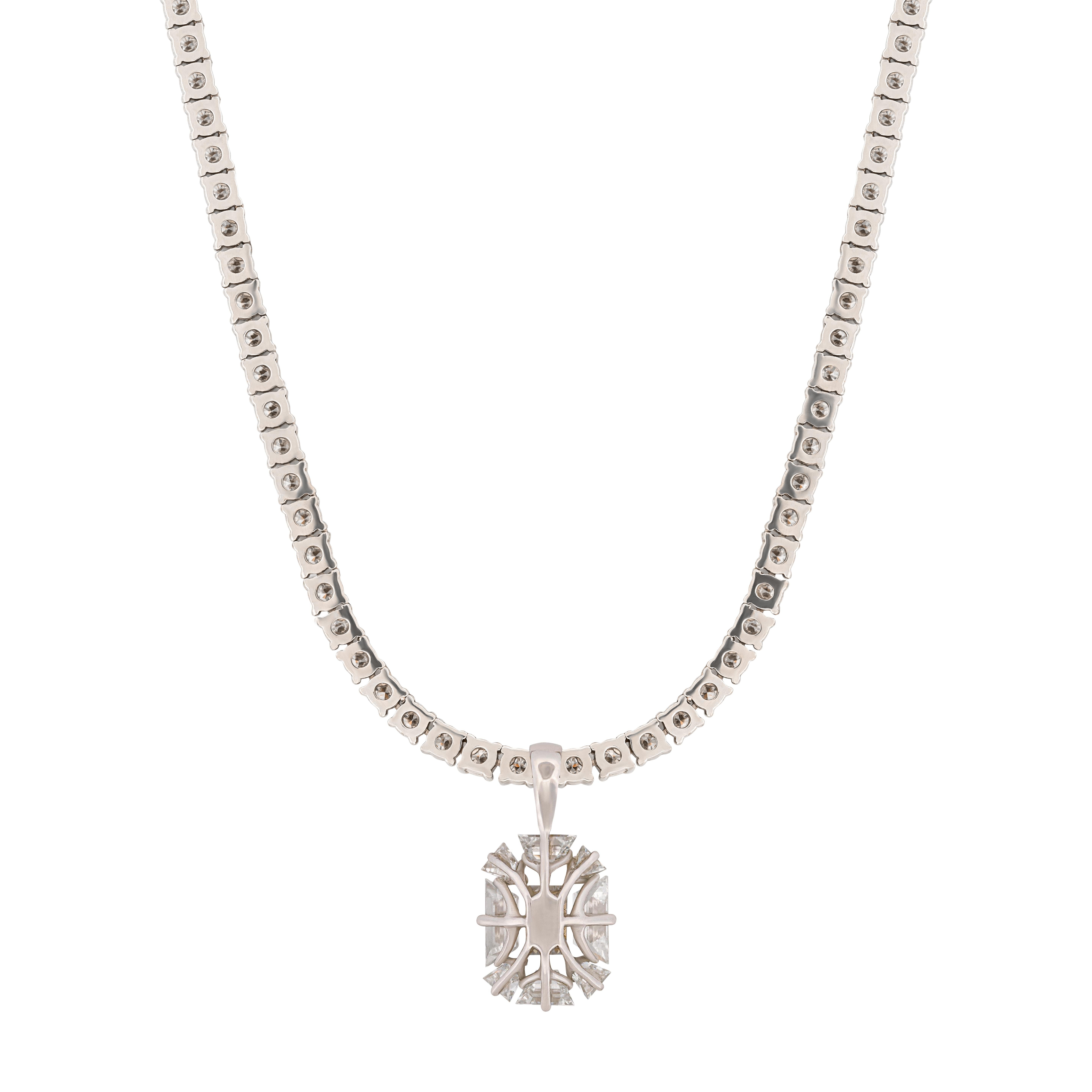 18k White Gold Anatomy Pendant Necklace For Sale at 1stDibs | anatomy ...