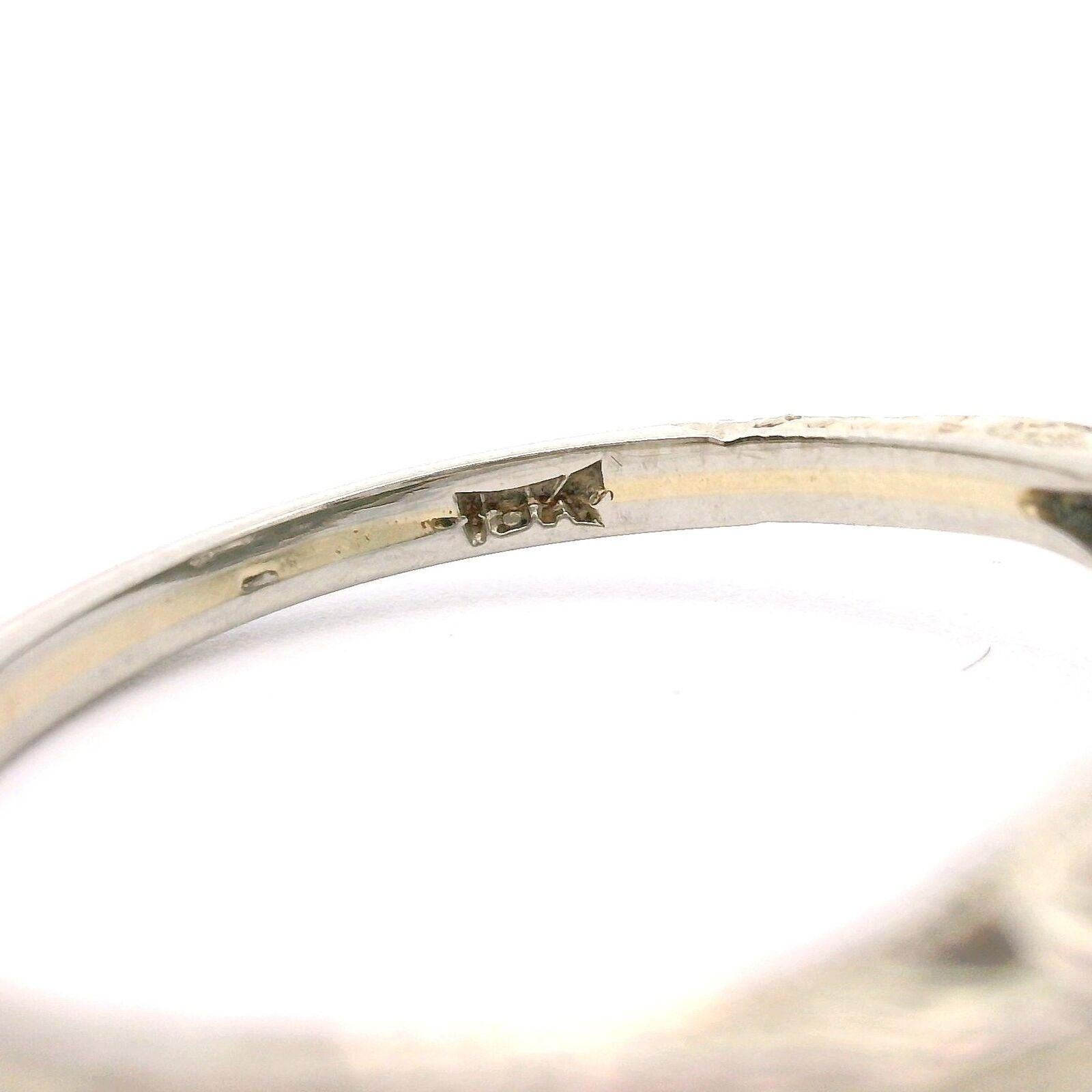 Women's 18k White Gold and 0.33ct Diamond Vintage Bombe Ring Size 6.5