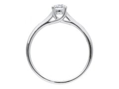 18K White Gold and 0.4 Carat Diamod Pradera Classic Four-Claws Ring