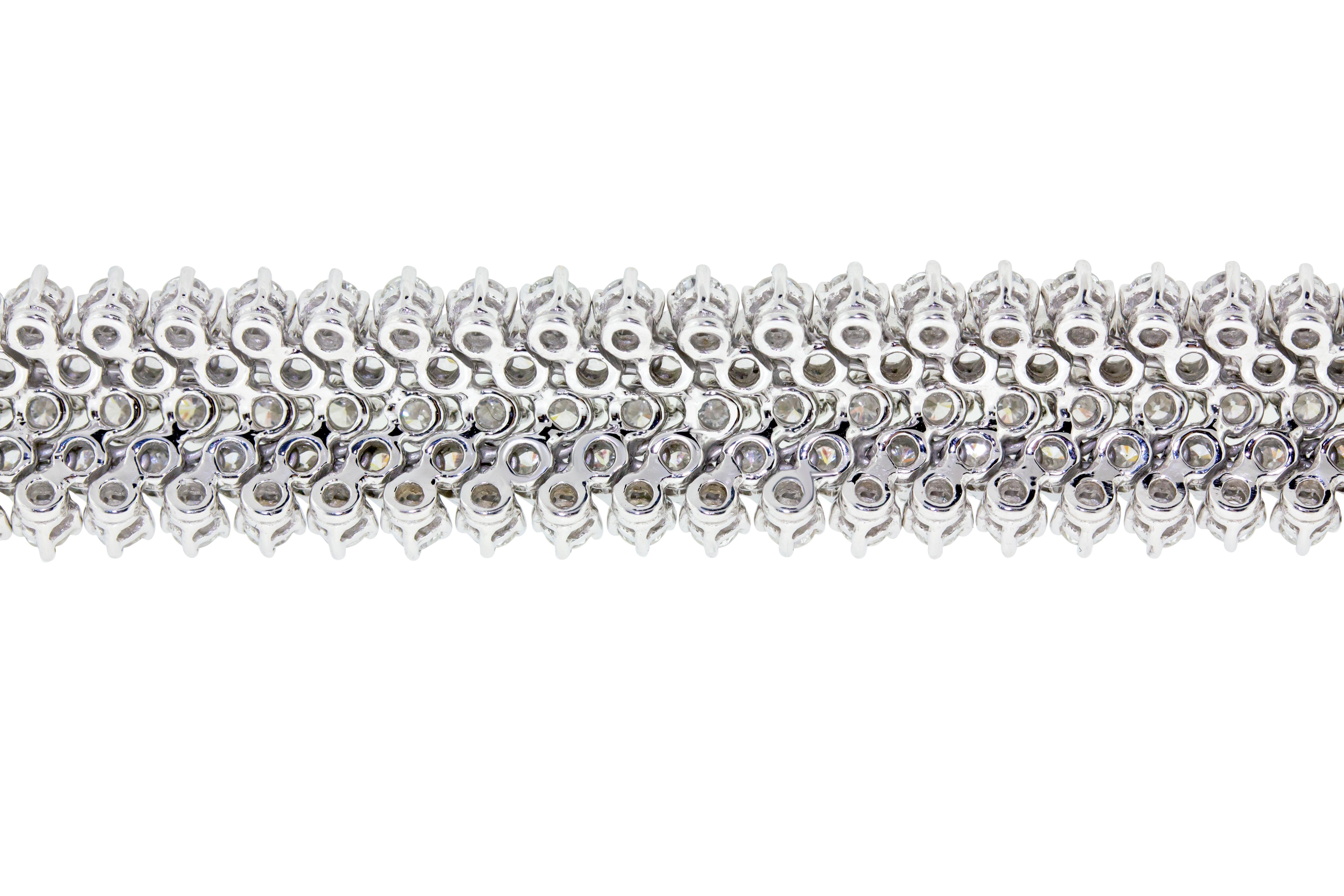 5 row diamond bracelet