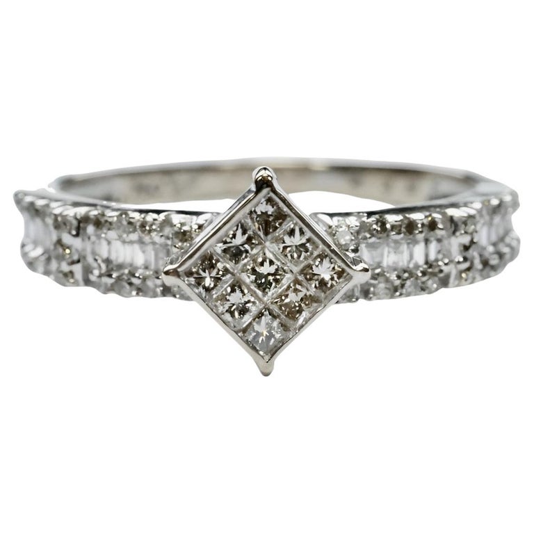 slim fit dress slacks 18ct White Gold Diamond Dress Ring KMCS0240