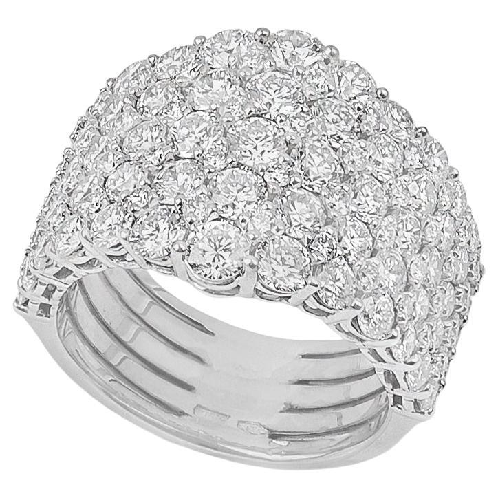 For Sale:  18k White Gold and Diamonds Band Ring