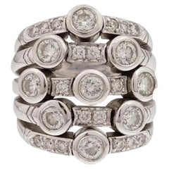 18K White Gold And Diamonds Ring By Sonia Bitton