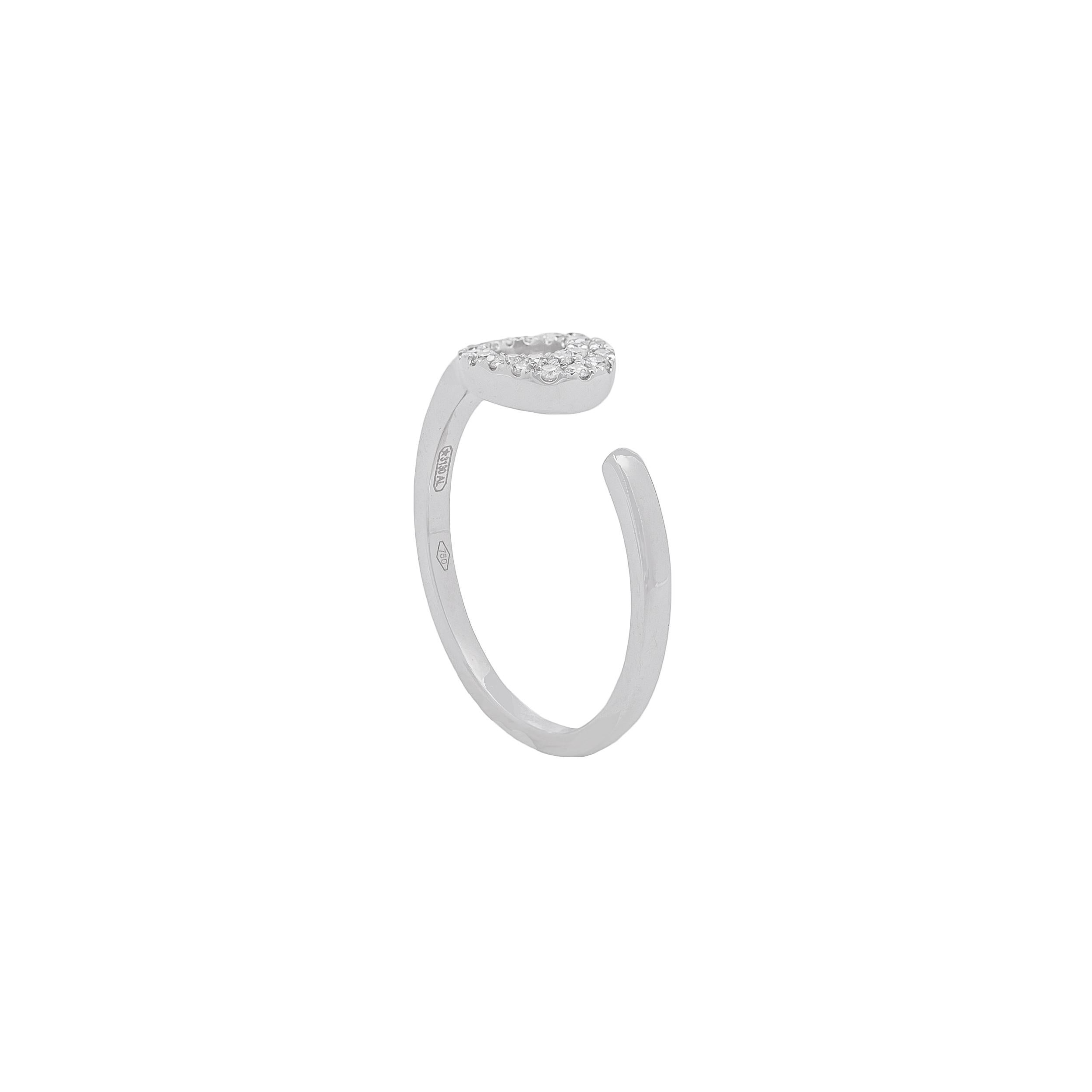 For Sale:  18k White Gold and Diamonds Ring 2