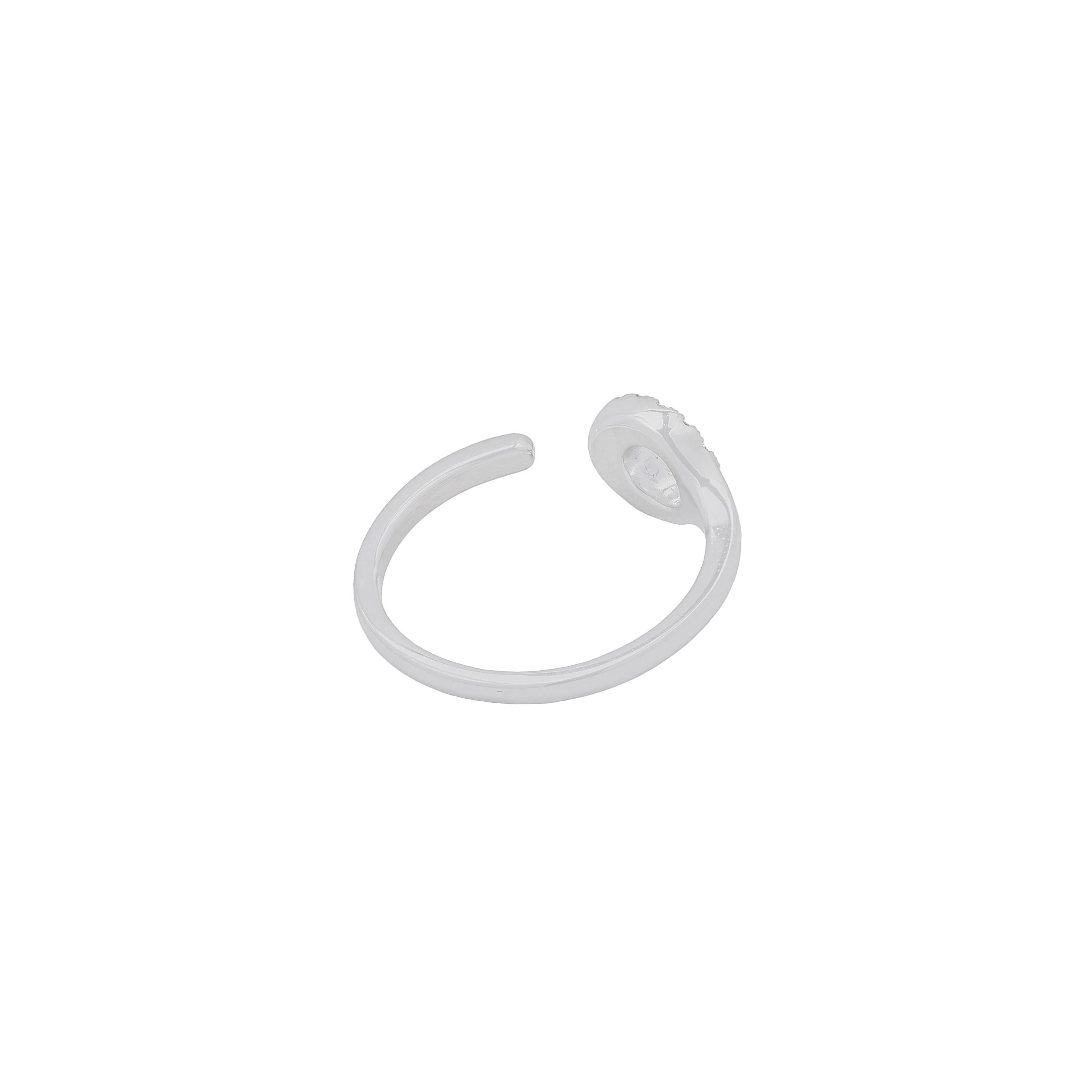 For Sale:  18k White Gold and Diamonds Ring 3