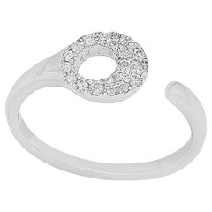 18k White Gold and Diamonds Ring