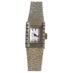 Vintage 18K White Gold and Diamonds Zenith Lady Watch