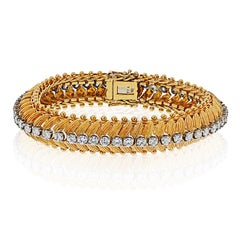 18K White Gold And Platinum 4.25cttw Round Diamond Tennis Bracelet