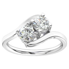 Bague Artemis en or blanc 18 carats avec diamants 1 carat tw