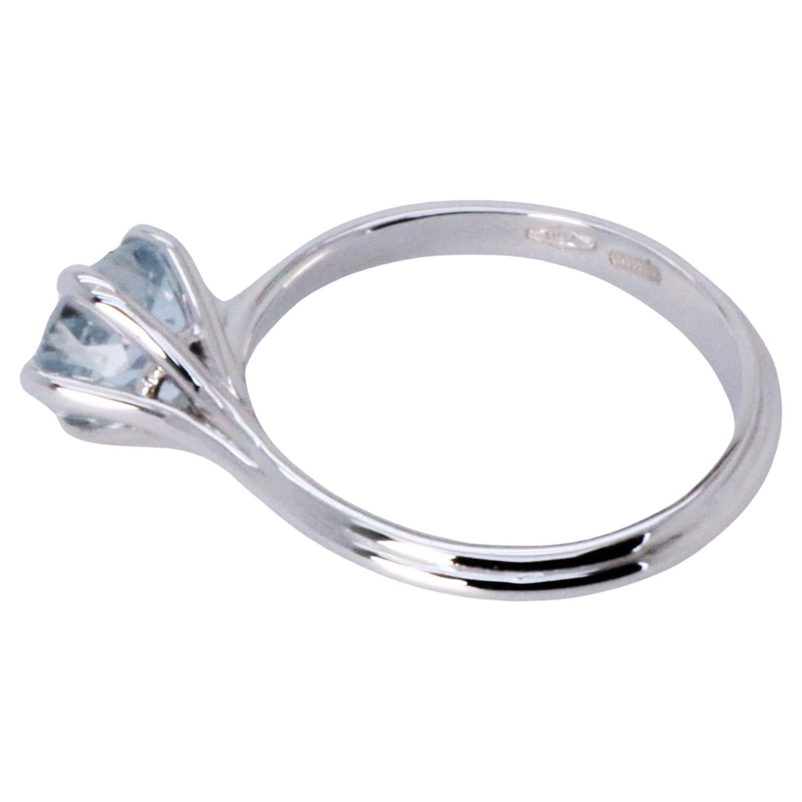 stackable aquamarine ring