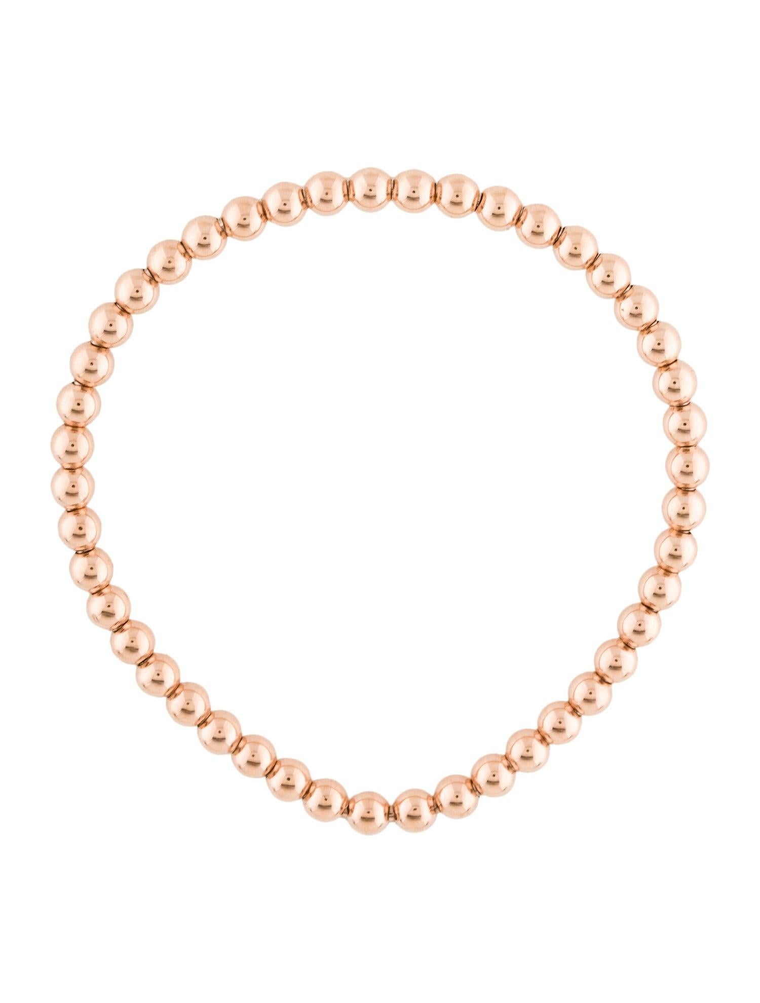 white gold bead bracelet