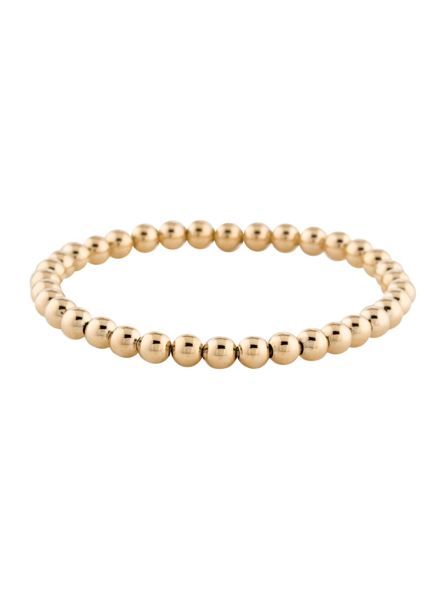 18k Weißgold Perlen Stretch-Armband Perlen (Zeitgenössisch) im Angebot