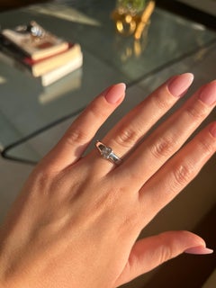 18K White Gold Bezel-Set 0.80 ct Brilliant-Cut Diamond Solitaire Ring