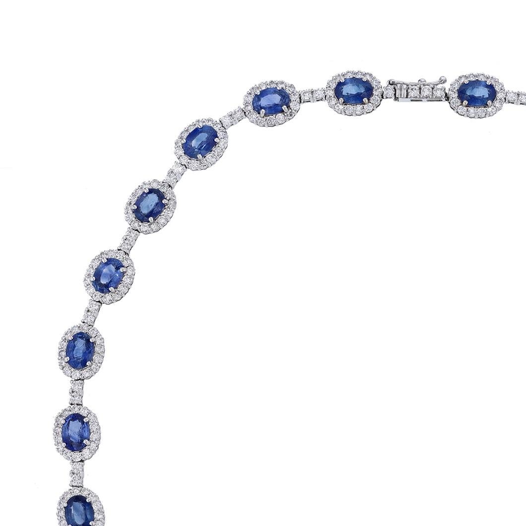 sapphire collar necklace
