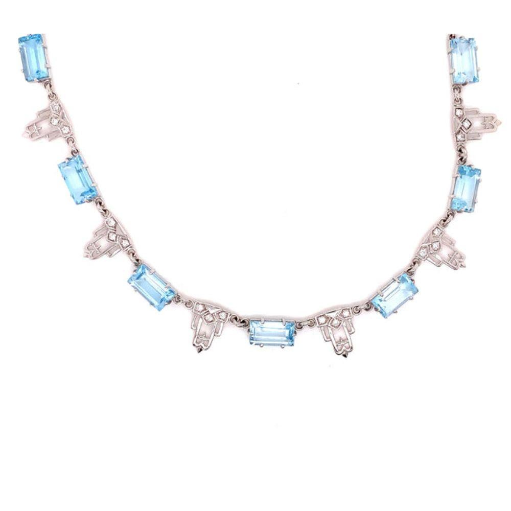 Newport Necklace

Perfect for the theatre or with your favorite jeans and white shirt for a dinner date. Stunning blue topaz paired with sparkling diamonds set in 18 kt white gold makes this necklace one of our best sellers.

Additional