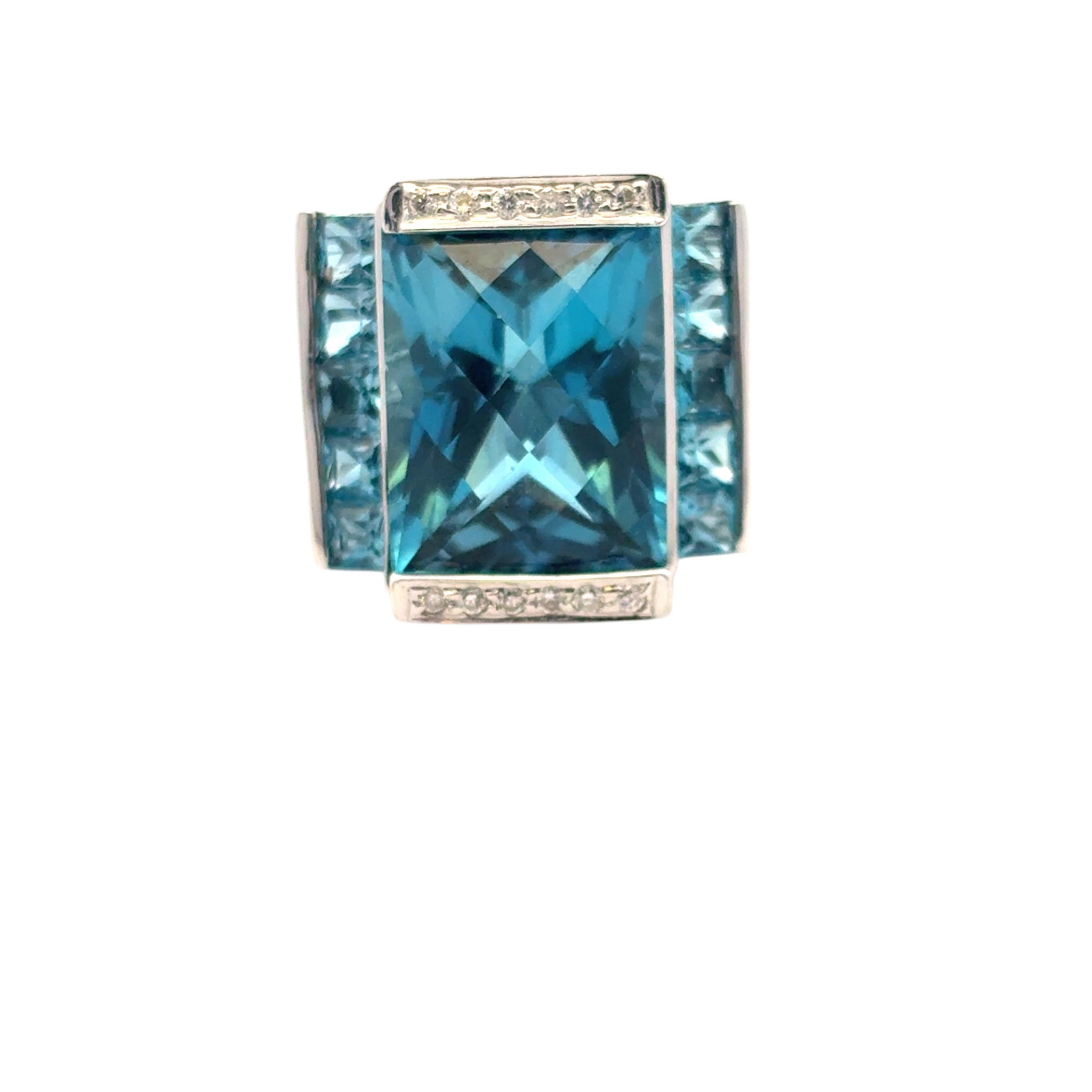 Anello in oro bianco 18 carati con topazio blu e diamante

Questo splendido anello con topazio e diamanti è in ottime condizioni ed è pronto per essere spedito!

Materiale: oro bianco 18k
Dettagli sulle pietre preziose: Questo anello presenta 11