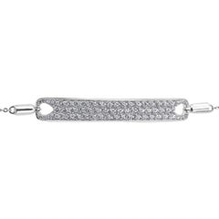 18 Karat Weißgold Armband mit Diamanten '1 1/4 Karat tw'
