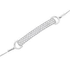 Pulsera Bolo de Diamantes '1 2/5 Quilates' de Oro Blanco de 18 Kilates