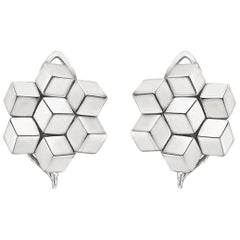 18 Karat White Gold "Brillante" Earclips